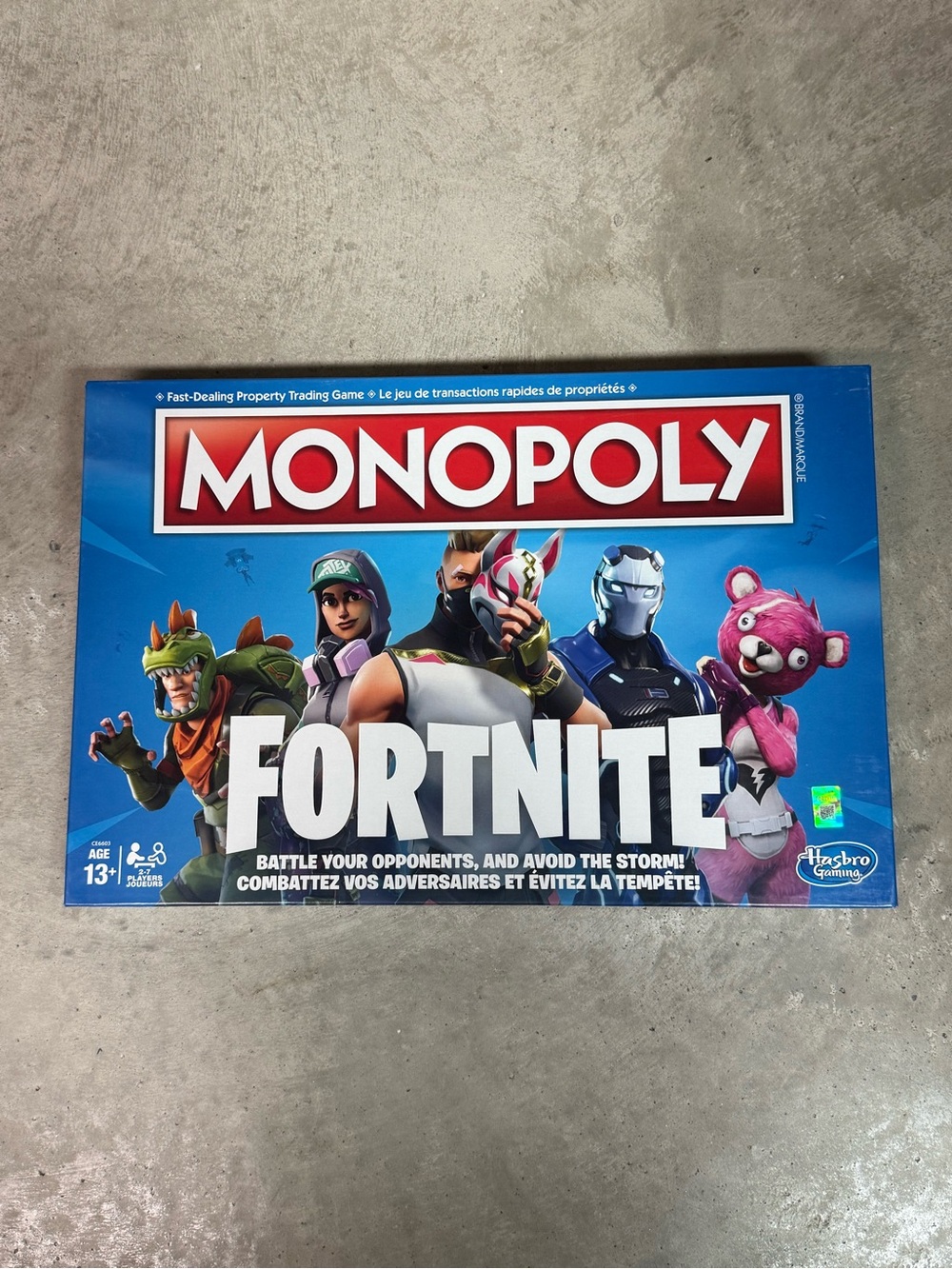 Hasbro Fortnite Monopoly Board Game - Blue & White Artwork